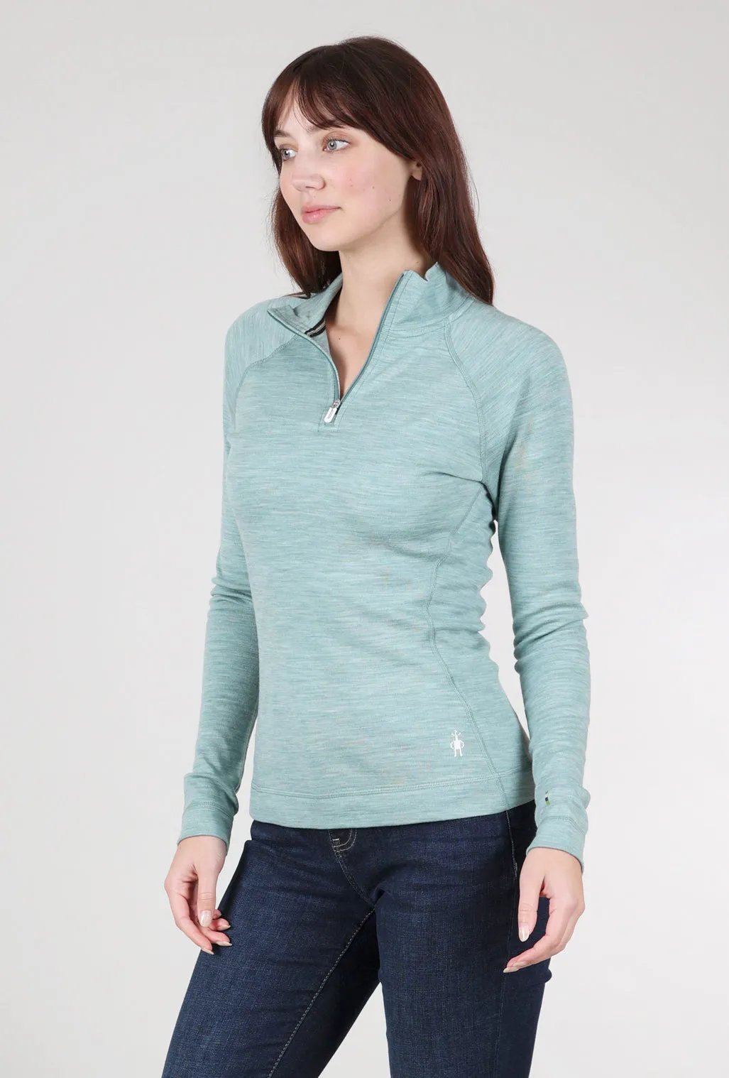 1/4-Zip Classic Thermal Base Layer, Arctic Green Heather