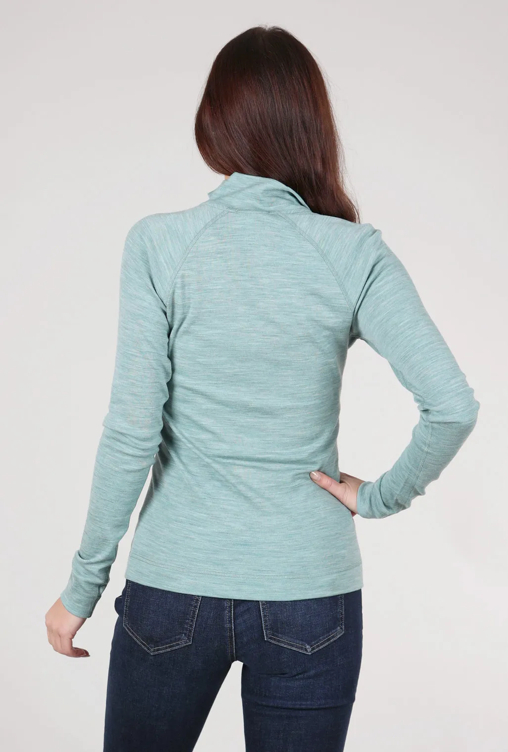 1/4-Zip Classic Thermal Base Layer, Arctic Green Heather