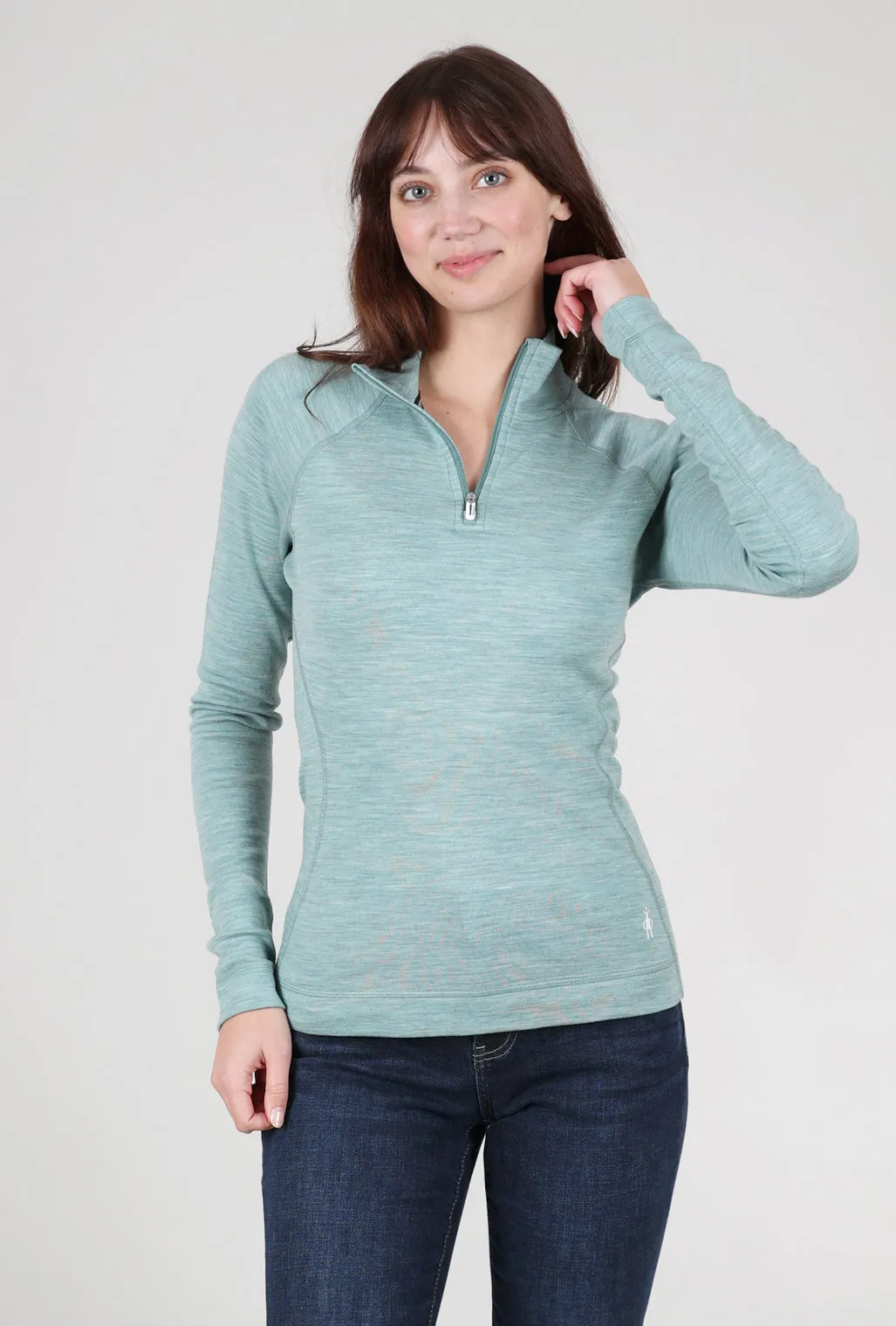 1/4-Zip Classic Thermal Base Layer, Arctic Green Heather