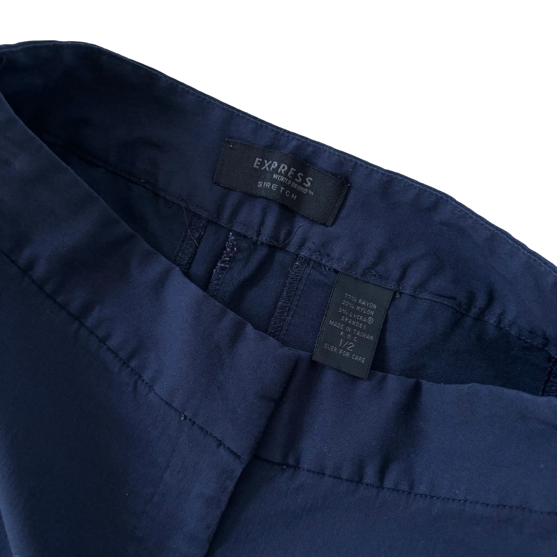 2000s Navy Capri Flares (XS)