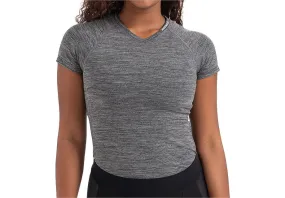 2021 SPECIALIZED SEAMLESS BASELAYER SHORT SLEEVE WOMEN BASELAYER - Heather Grey, X-SMALL