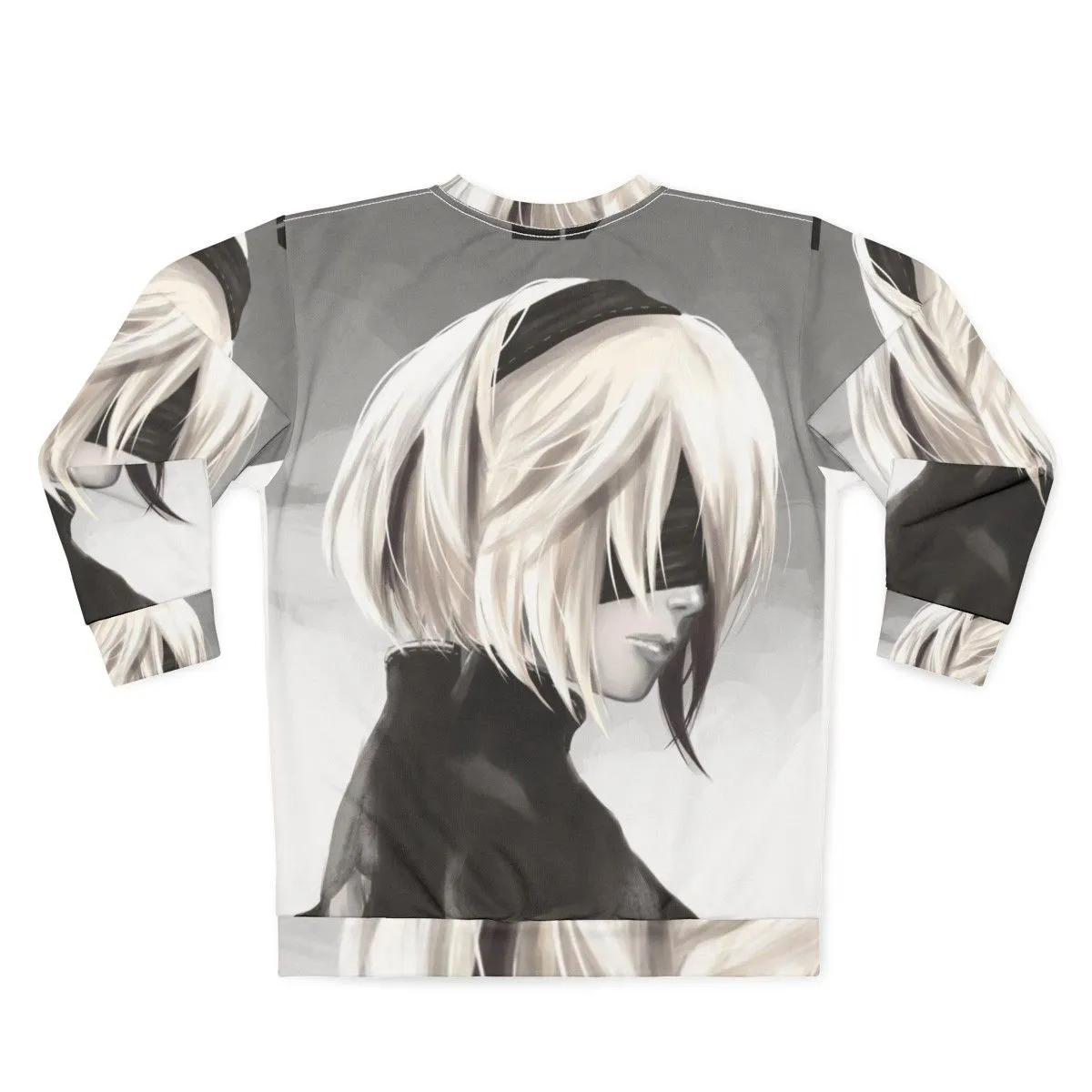 2B Nier Automata Sweatshirt - Fanart Digital Illustration