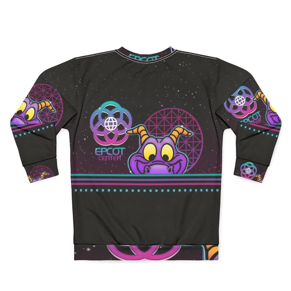 80s Glow Figment Disney Sweatshirt