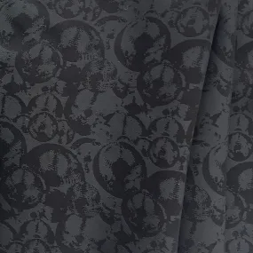 Abstract Ocular Onyx Rayon Viscose Blend Satin Jacquard (Made in Korea)