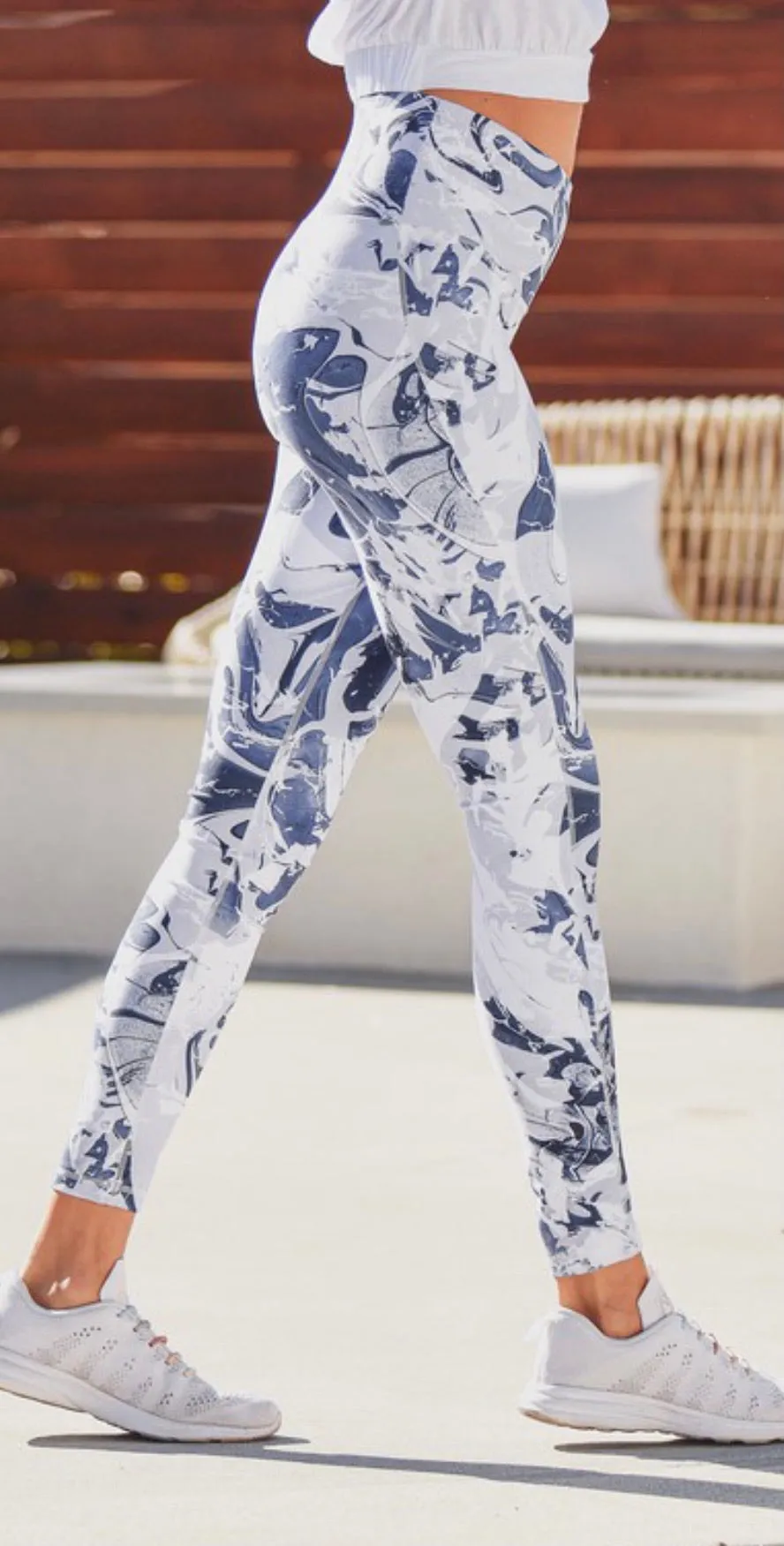 Abstract Palette High Waist Leggings