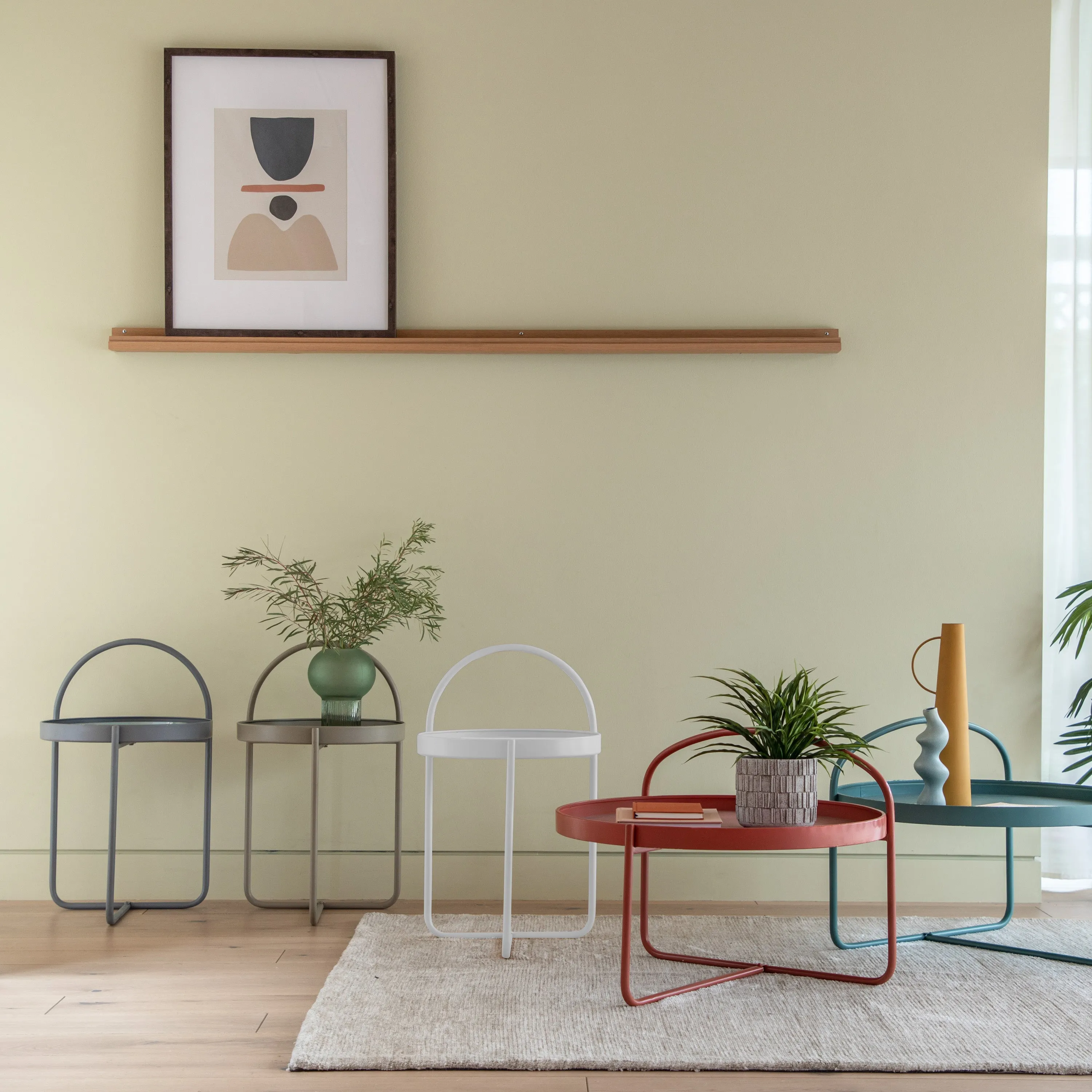 Amos Melbury Side Table White