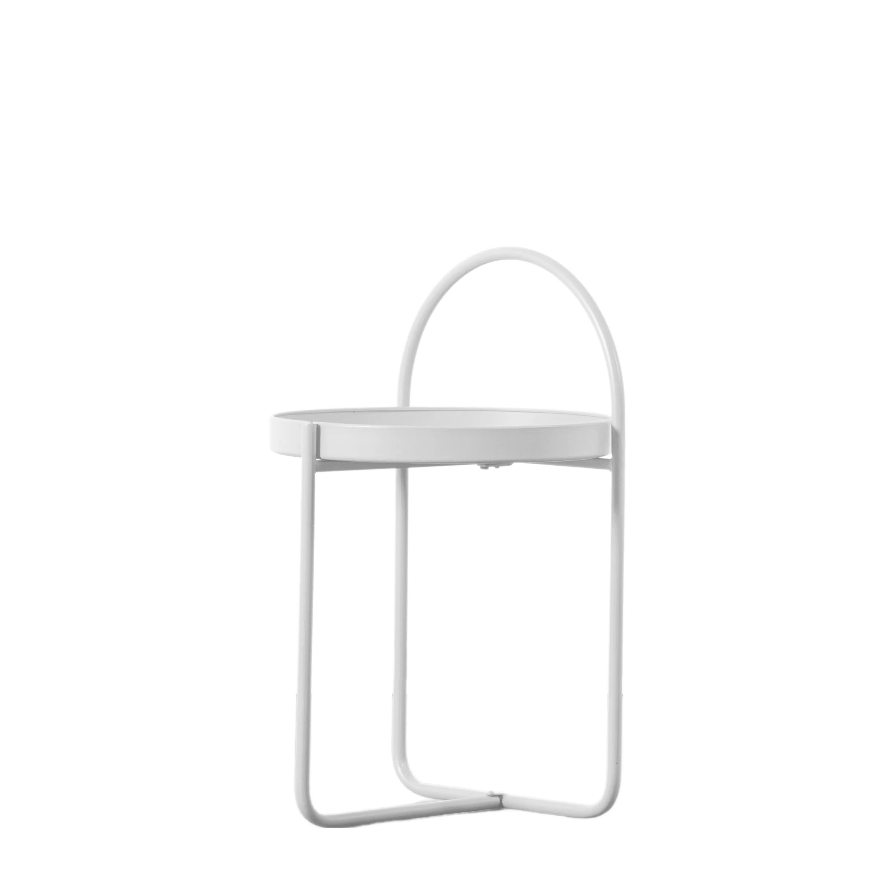 Amos Melbury Side Table White