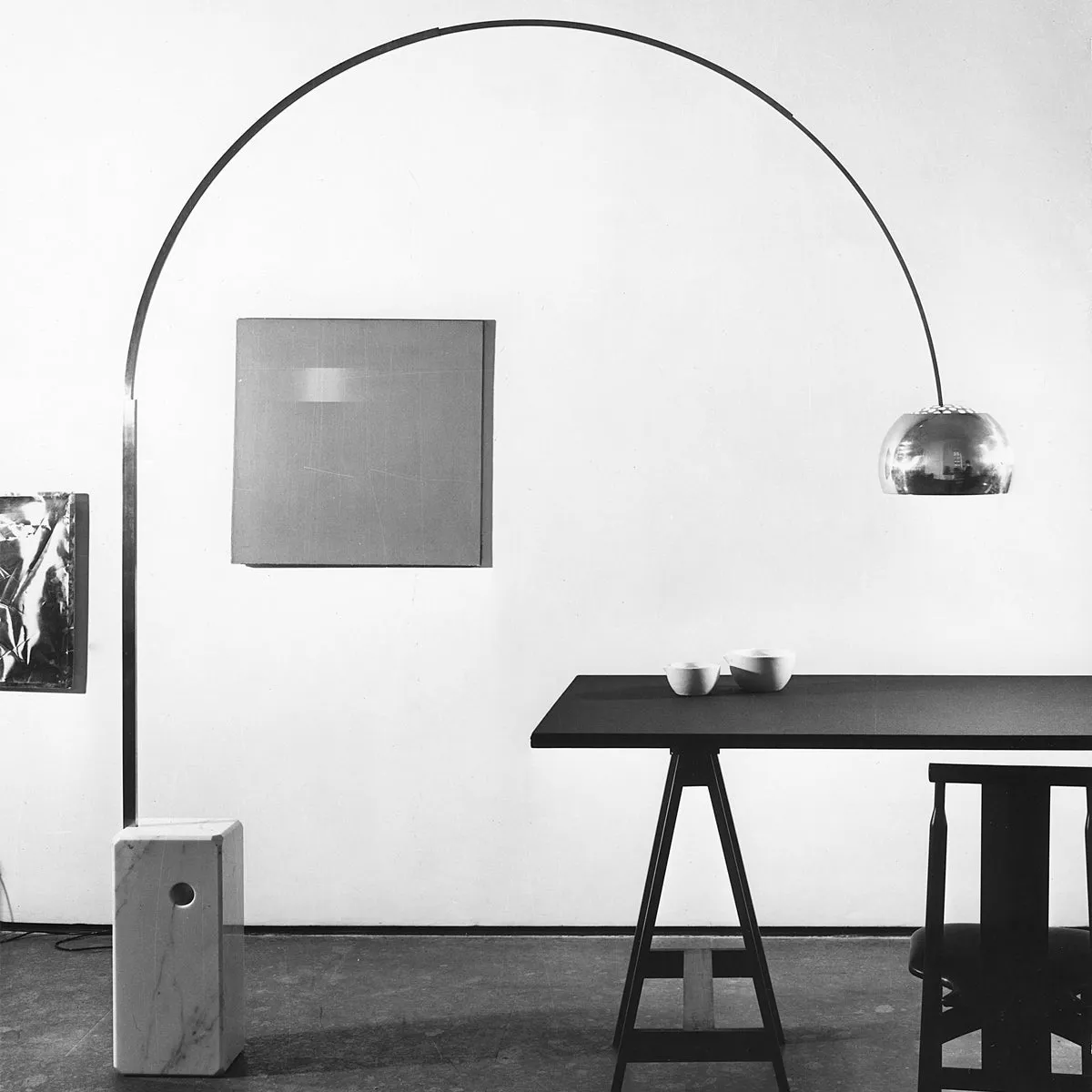 Arco Floor Lamp with Marble Base