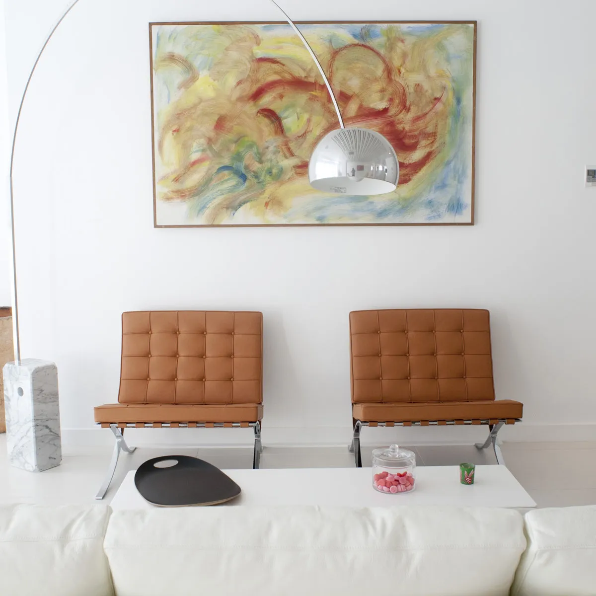 Arco Floor Lamp with Marble Base