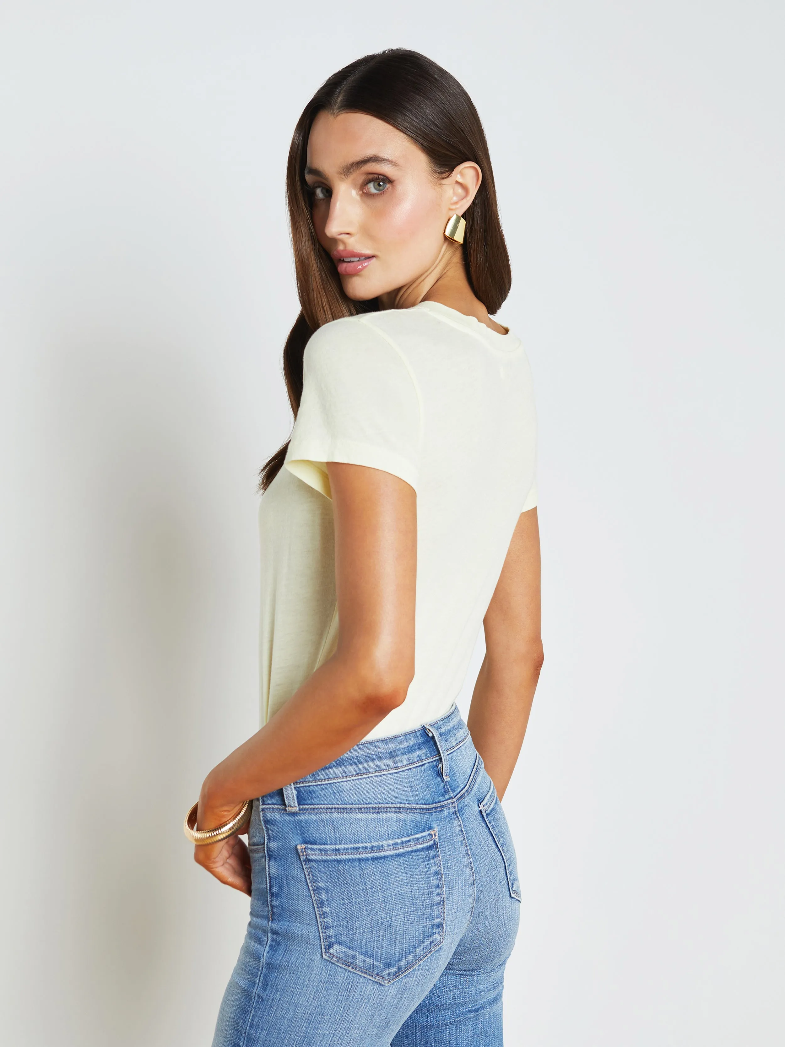 Becca Cotton V-Neck Tee