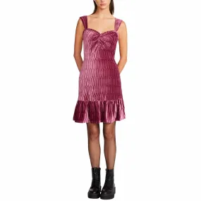 BETSEY JOHNSON -  Velvet Knee Length Sheath Dress