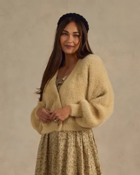 Boxy Crop Cardigan Champagne