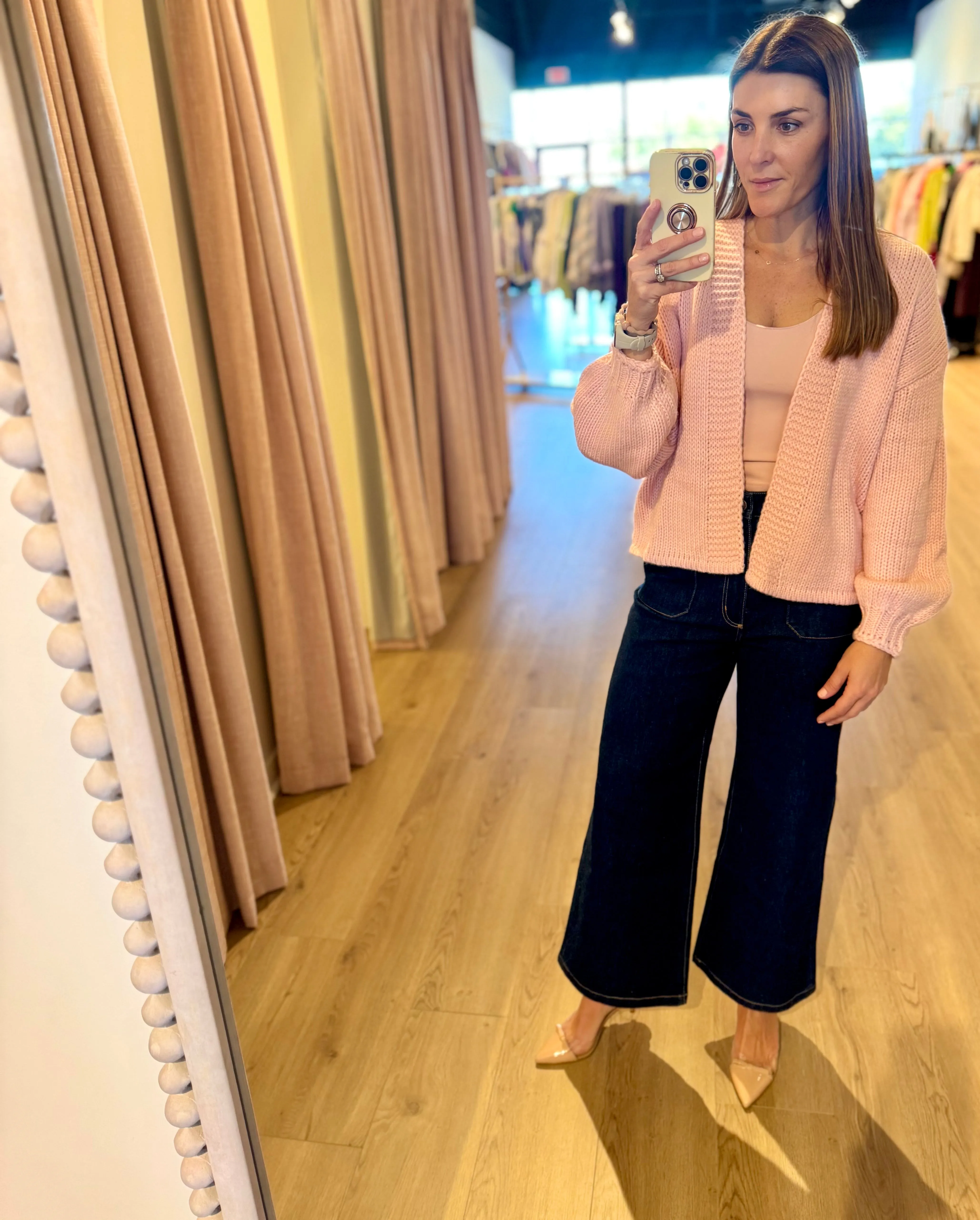 Boxy Open Cardigan