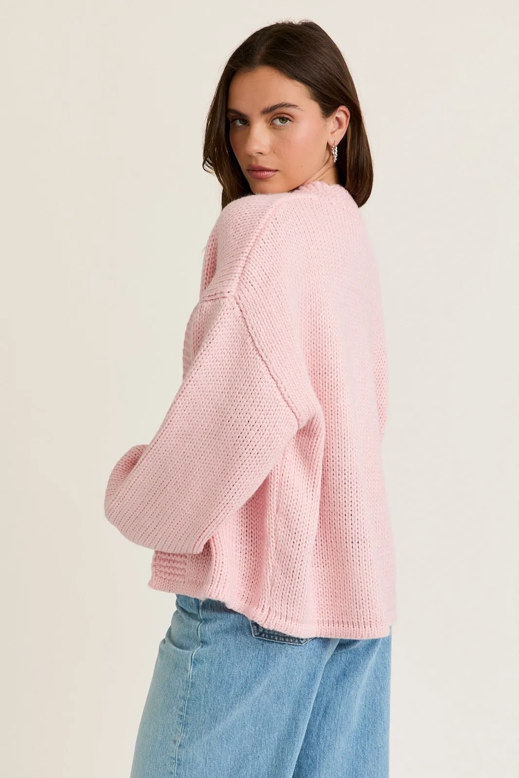 Boxy Open Cardigan