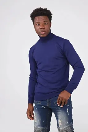 Bp Men Slim Fit Turtleneck Navy