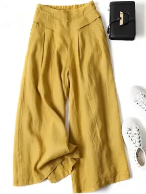 Brit & Boho™ I Gennie Solid Wide Leg Pants