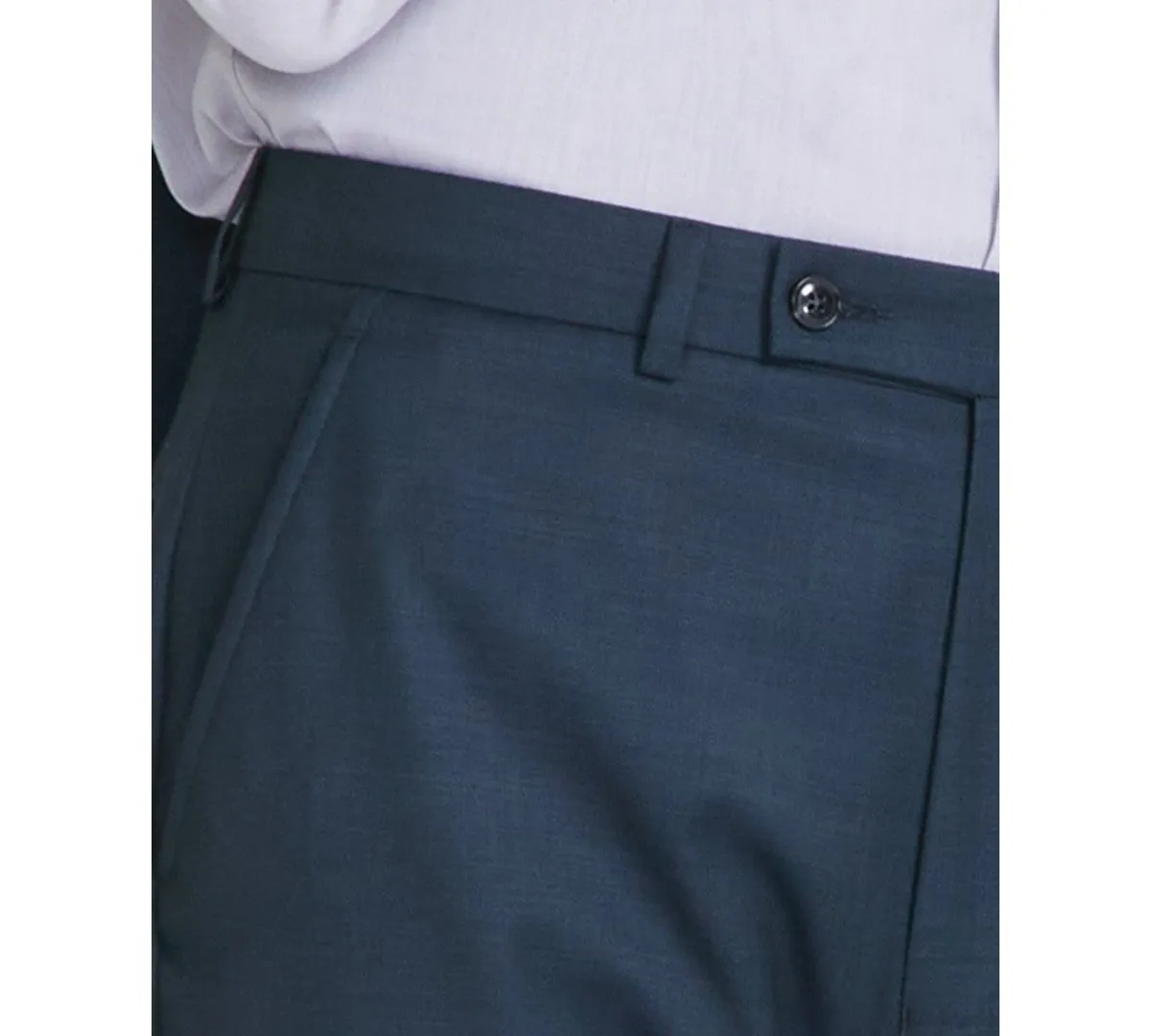 Calvin Klein Mens Slim fit Dress Pants 34 / 30 Green Solid Stretch