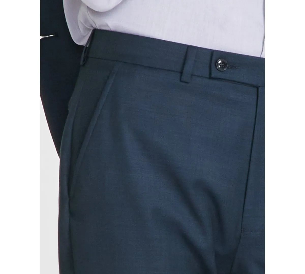 Calvin Klein Mens Slim fit Dress Pants 34 / 30 Green Solid Stretch