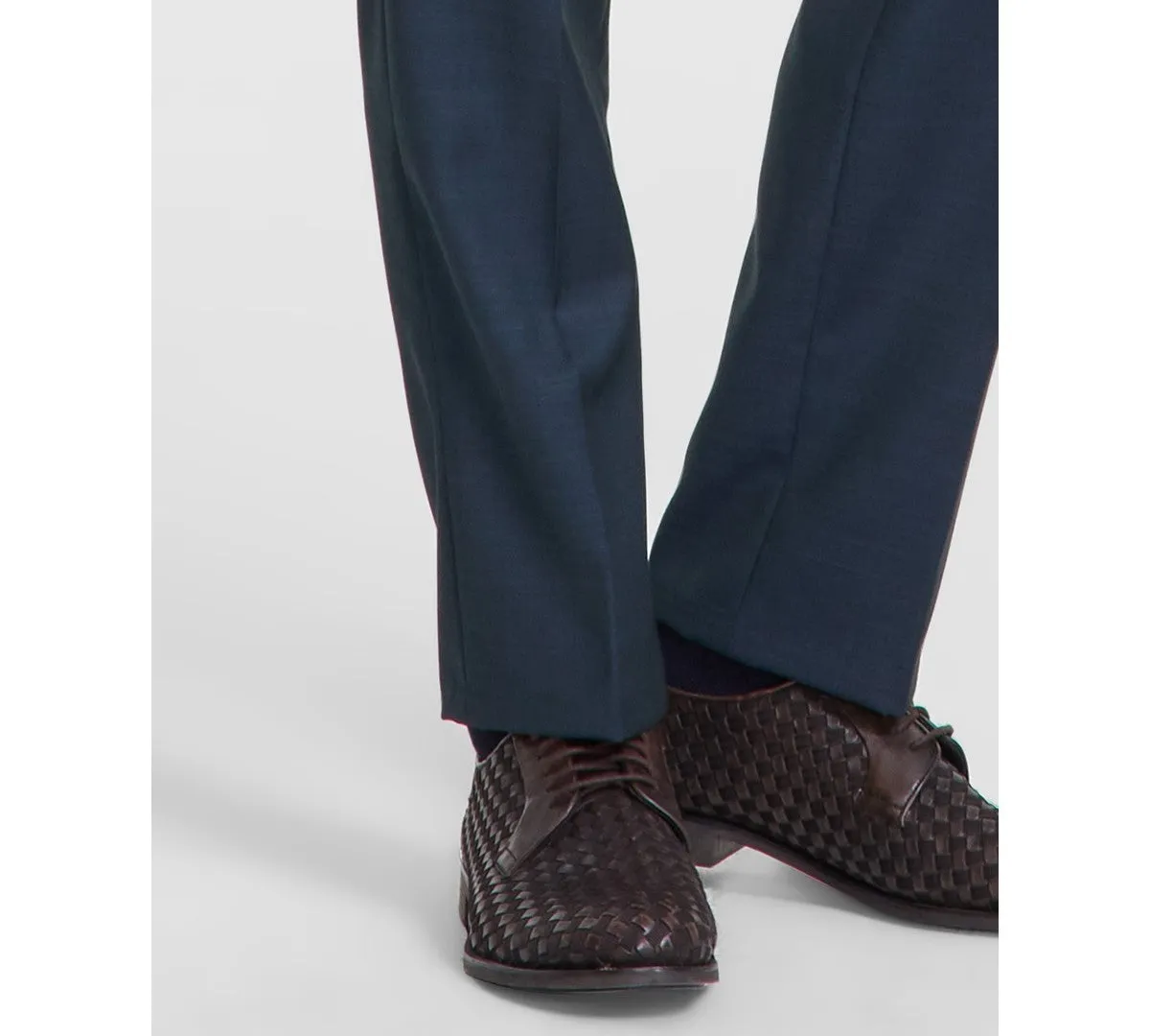 Calvin Klein Mens Slim fit Dress Pants 34 / 30 Green Solid Stretch