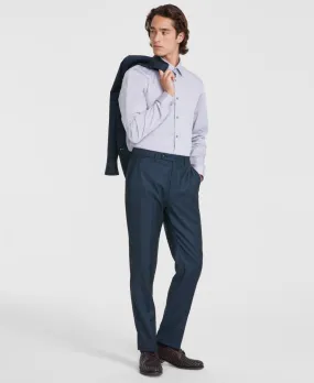 Calvin Klein Mens Slim fit Dress Pants 34 / 30 Green Solid Stretch
