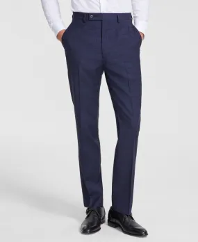 Calvin Klein Mens Slim fit Dress Pants 38 / 32 Blue Plaid