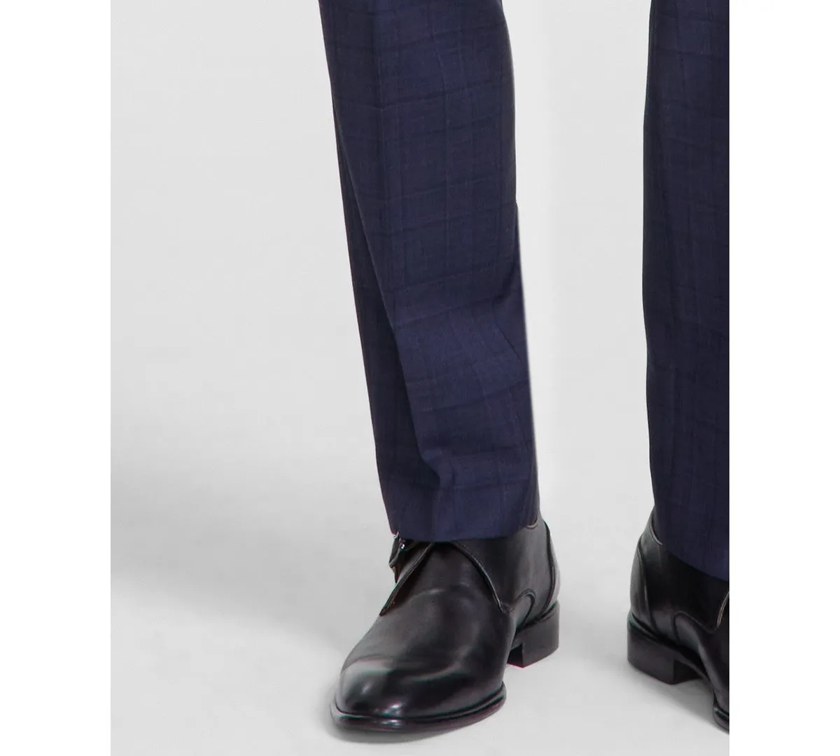 Calvin Klein Mens Slim fit Dress Pants 38 / 32 Blue Plaid