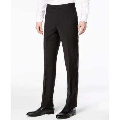 Calvin Klein Mens Slim fit Dress Tuxedo Pants 34 / 32 Black Stretch