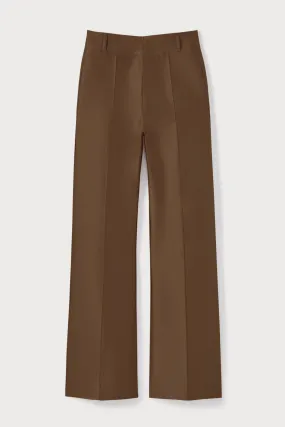 CAPUCCINO Satin Flared Pants
