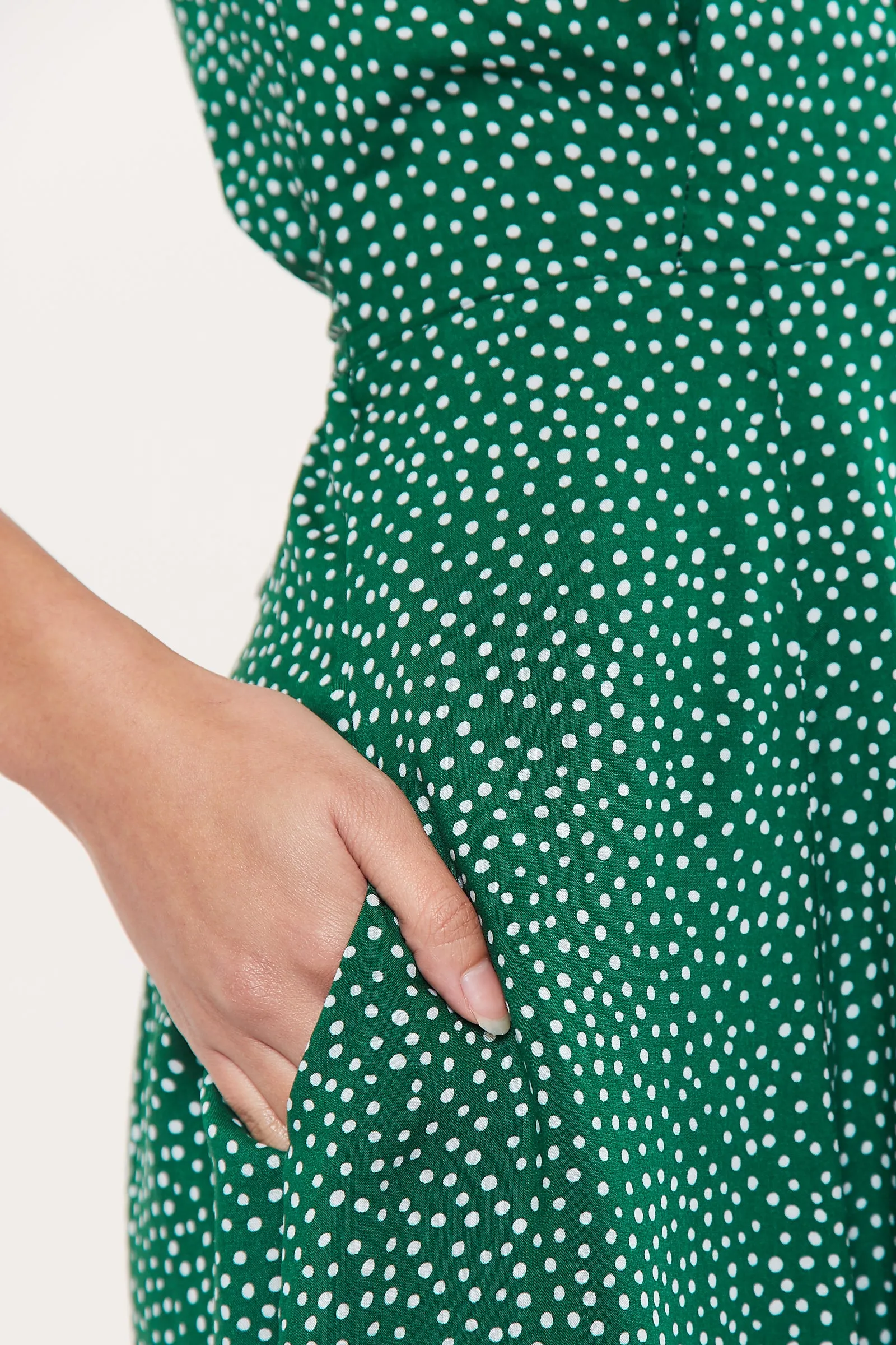 Cathleen Scatter dot Print Mini Tea Dress