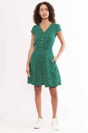 Cathleen Scatter dot Print Mini Tea Dress
