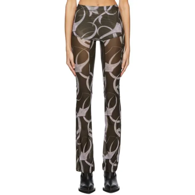 Charlotte Knowles Brown and Pink Halcyon Trousers