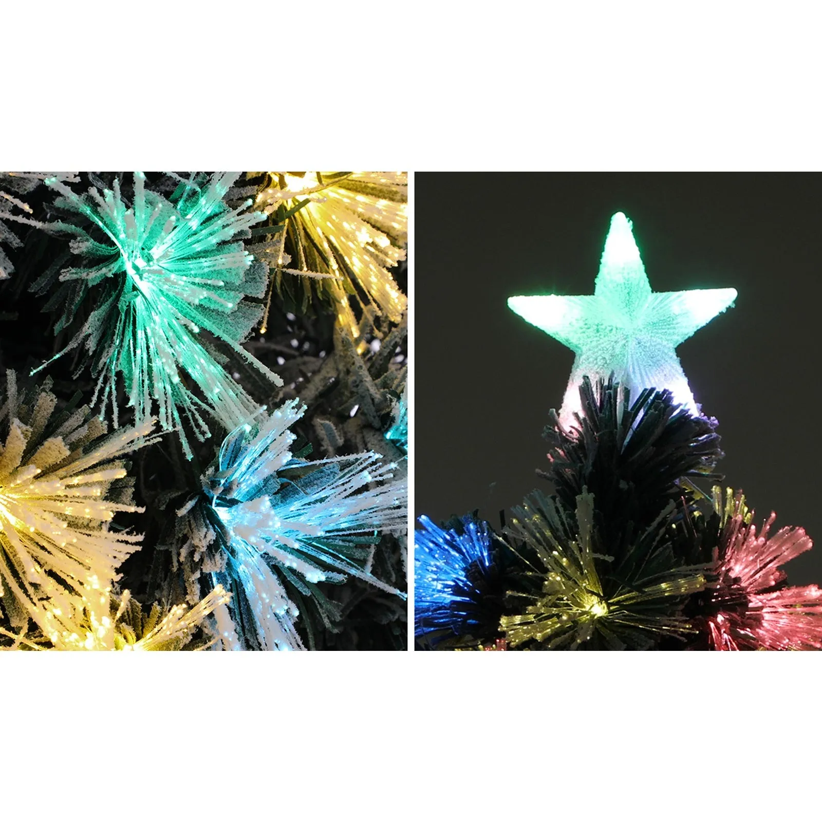 Christmas Tree 1.8M 6FT Xmas trees Fibre Optic Multi Colour LED Light