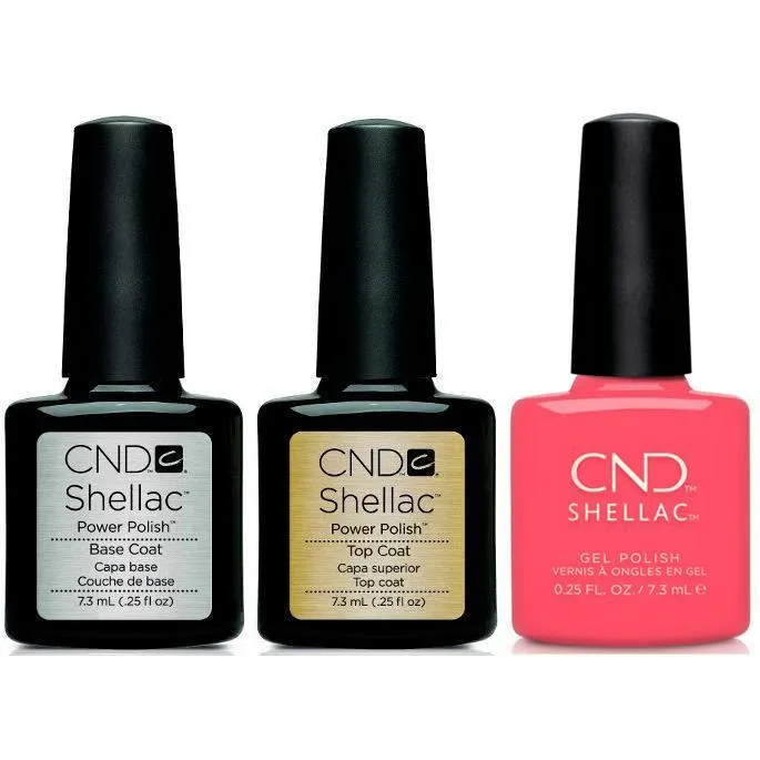 CND - Shellac Combo - Base, Top & Beach Escape