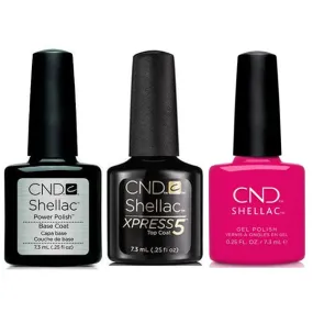 CND - Shellac Xpress5 Combo - Base, Top & Museum Meet Cute (0.25 oz)
