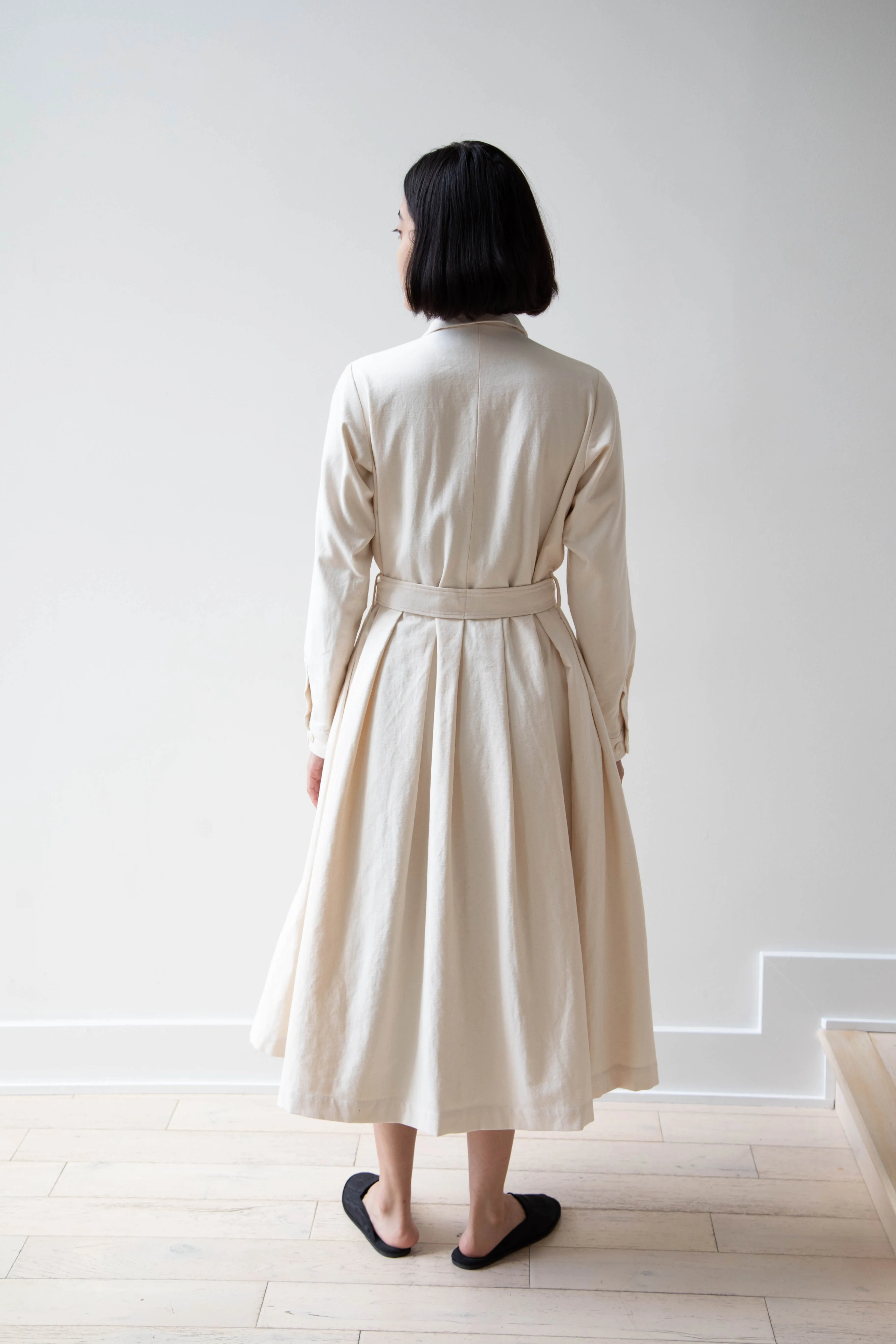École De Curiosités | Dina Coat Dress in Ivory