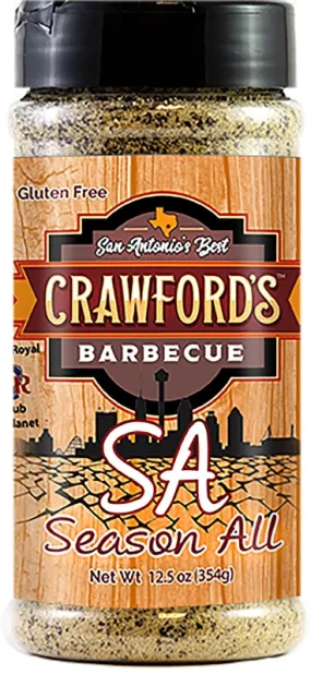 Crawford's Barbecue CB01005 All Purpose BBQ Rub, Season All Flavor, 12.5 oz :EA: QUANTITY: 1