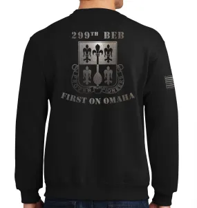Crewneck Unisex Sweatshirt (Black on Black Design). This shirt IS approved for PT.
