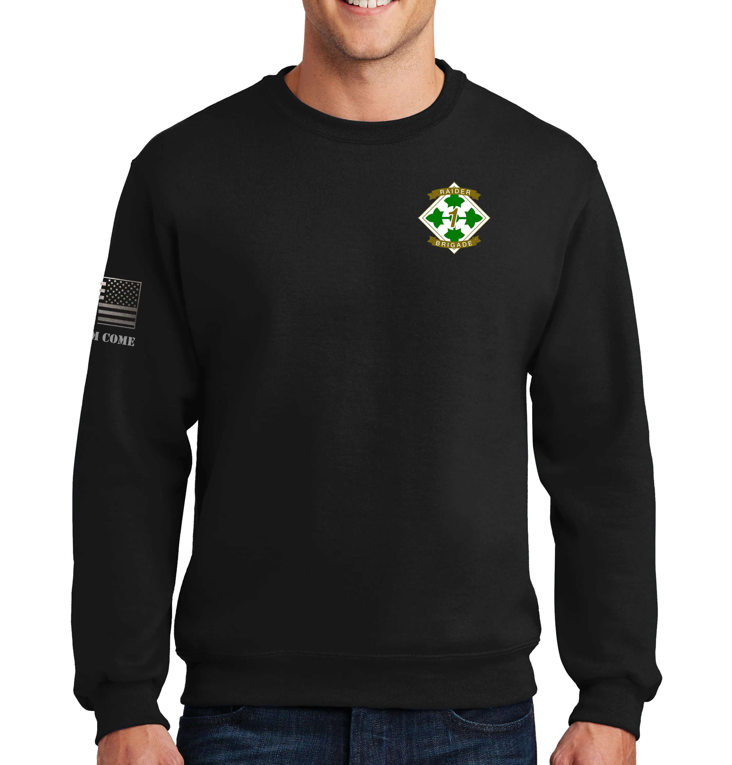 Crewneck Unisex Sweatshirt. This sweatshirt IS approved for PT.