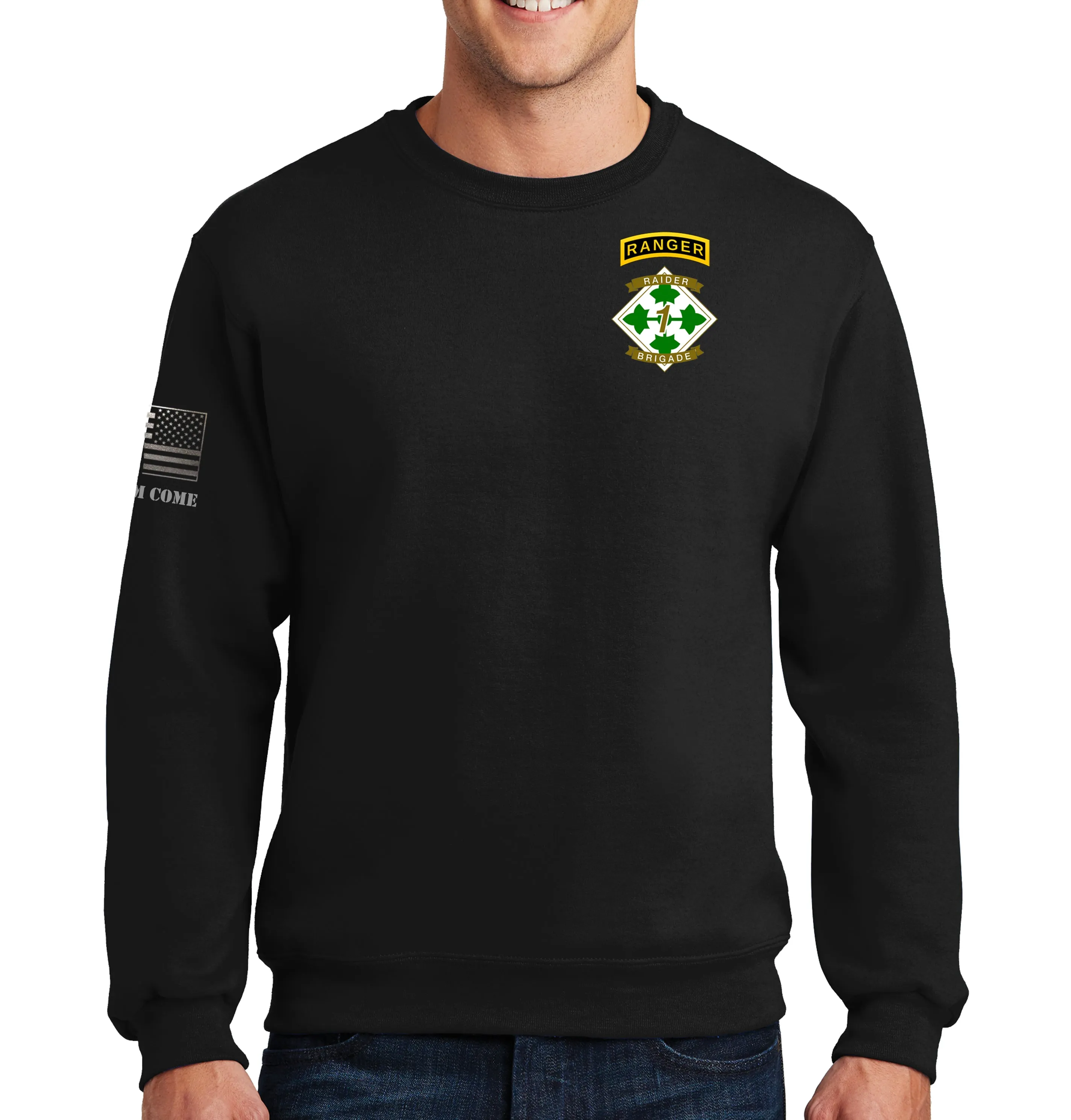 Crewneck Unisex Sweatshirt. This sweatshirt IS approved for PT.
