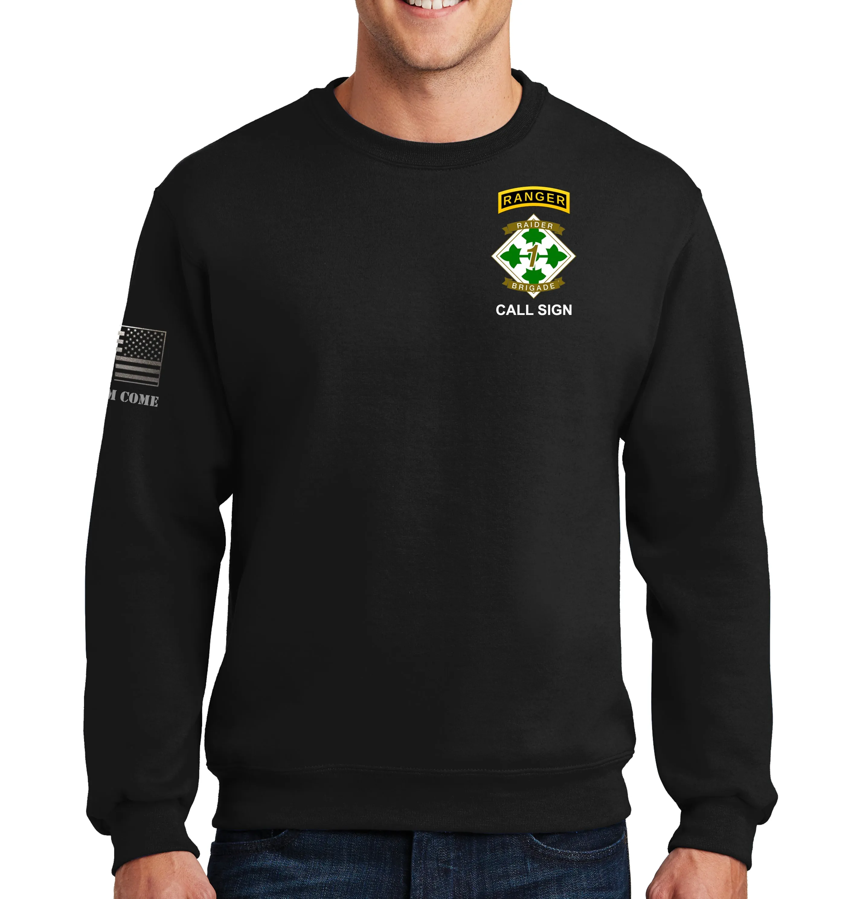Crewneck Unisex Sweatshirt. This sweatshirt IS approved for PT.
