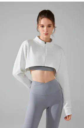 Cropped First-Class 1/4 MOTO Jacket