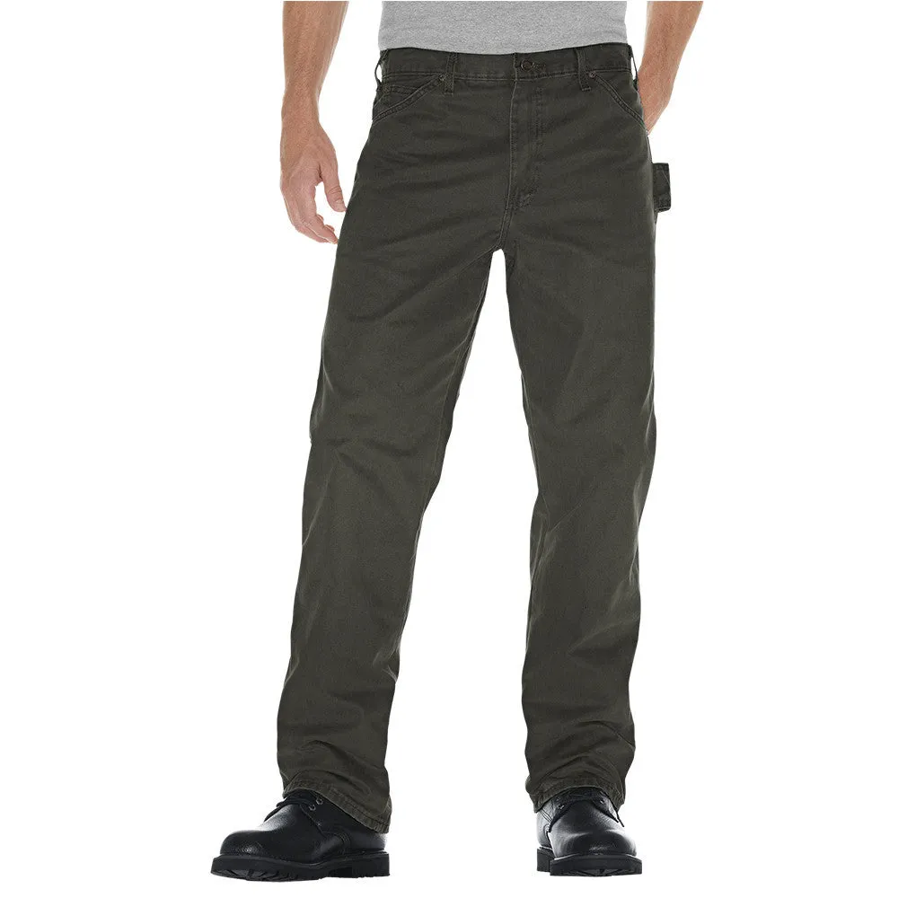 Dickies Sanded Duck Carpenter Men's Work Safety Pant DU336 - Moss