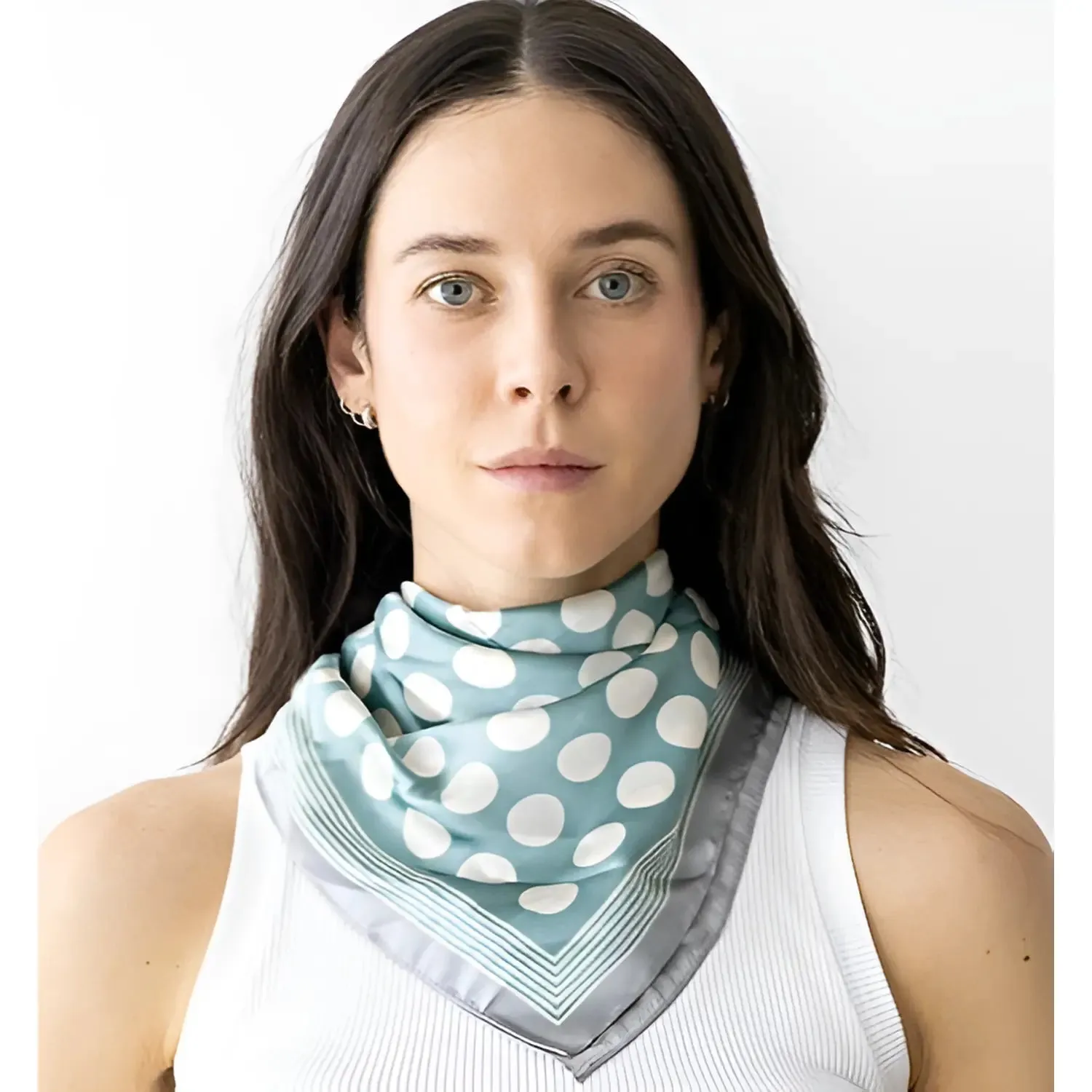 Dot Silky Neck Scarf