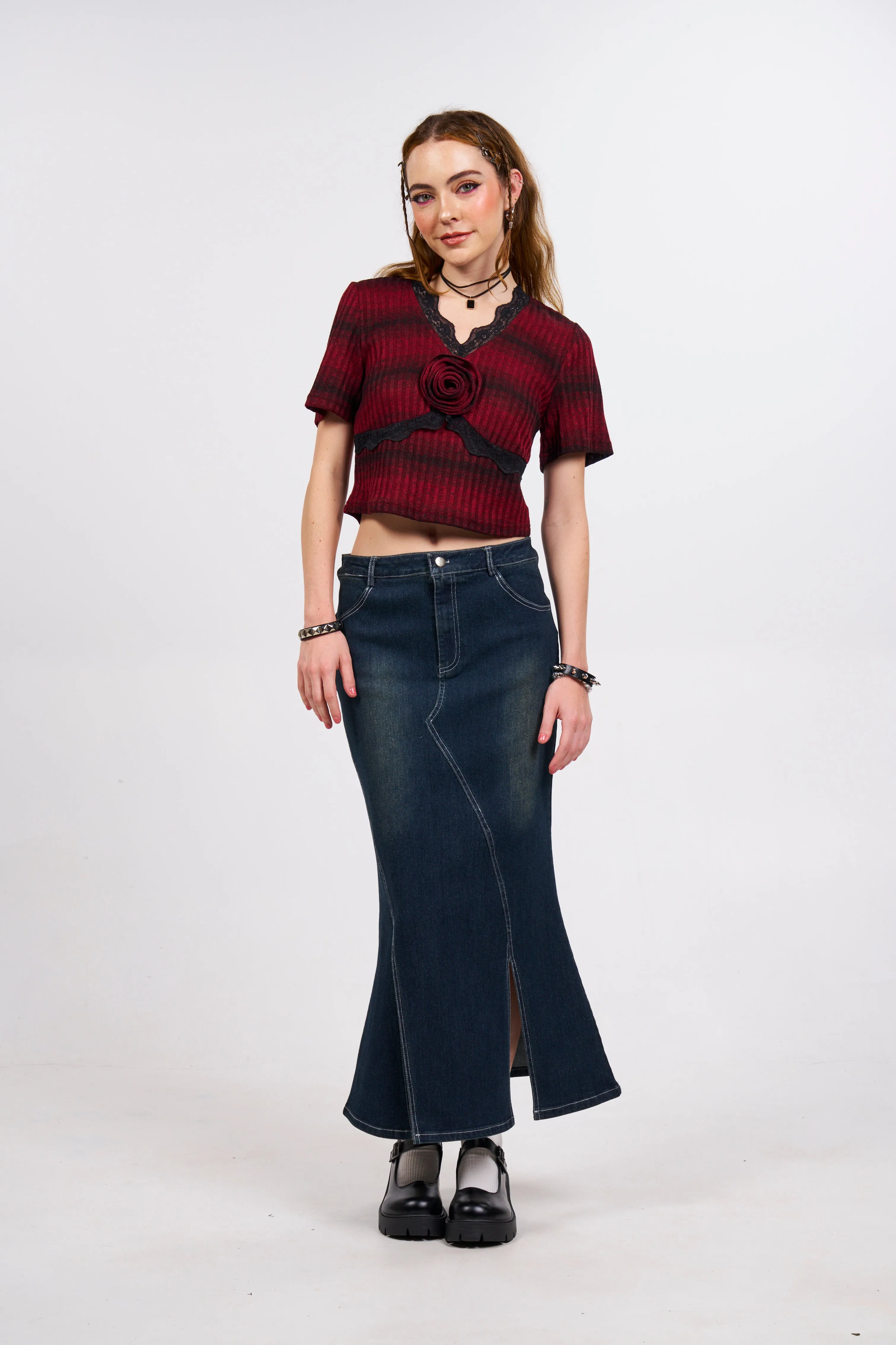 Down With Denim Skirt