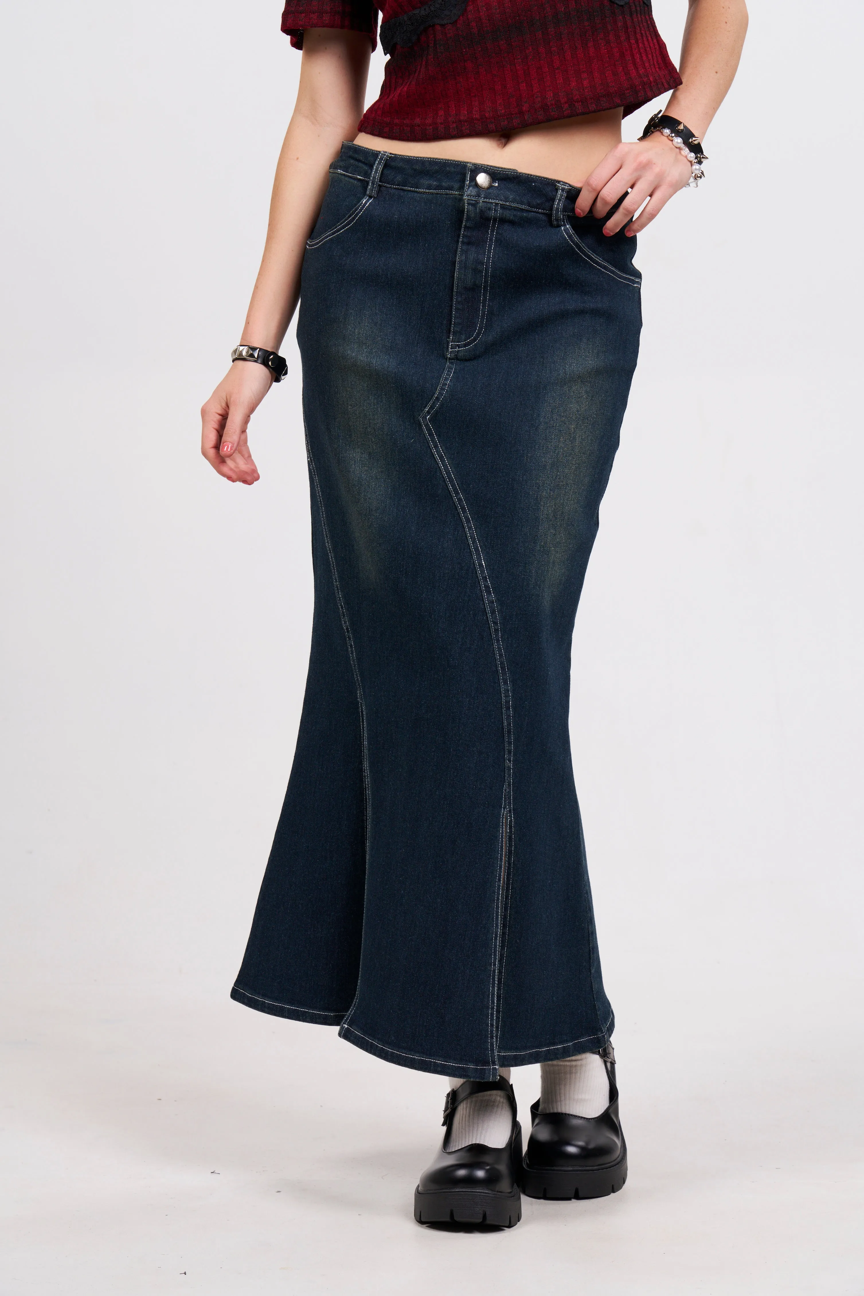 Down With Denim Skirt