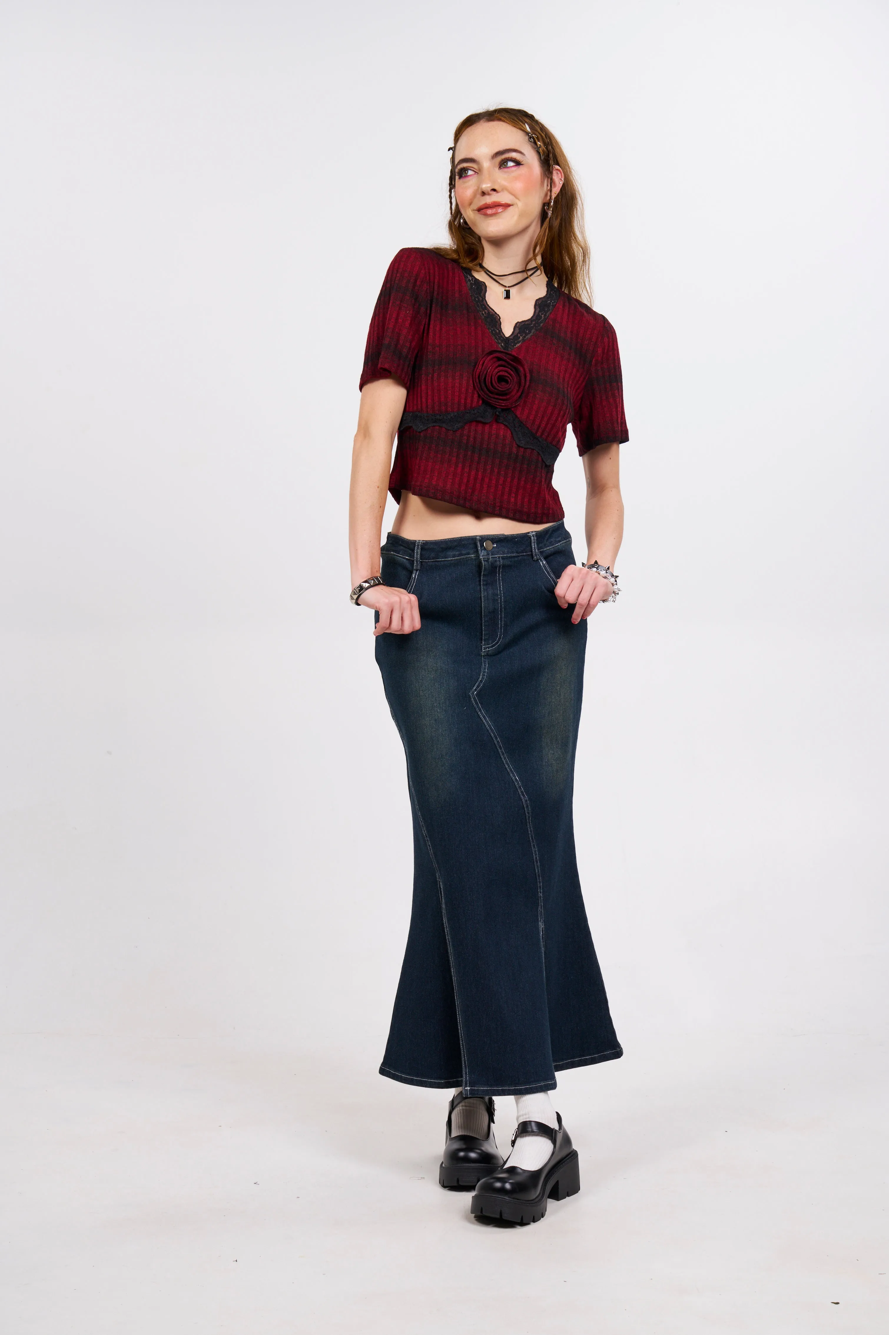Down With Denim Skirt