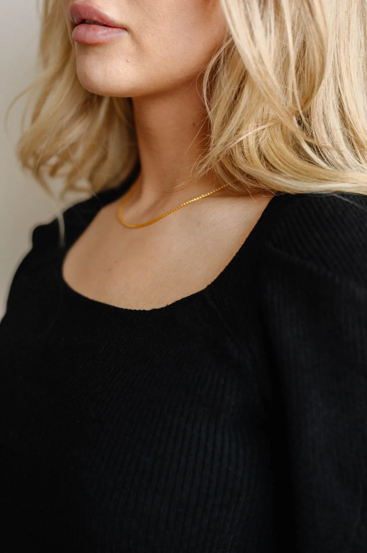 Eliza Square Neck Puff Sleeve Top