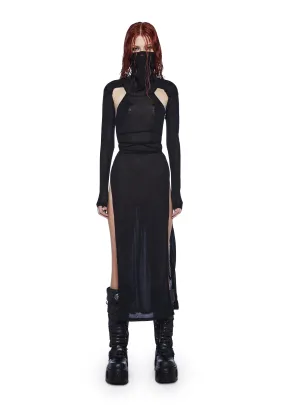 Flanger High Slit Maxi Dress
