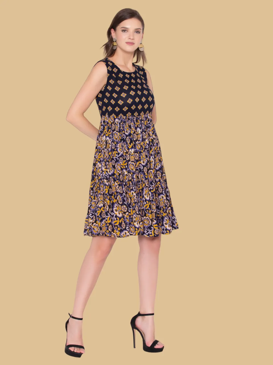 Flawless Letest Women Floral Printed Dress | JULY