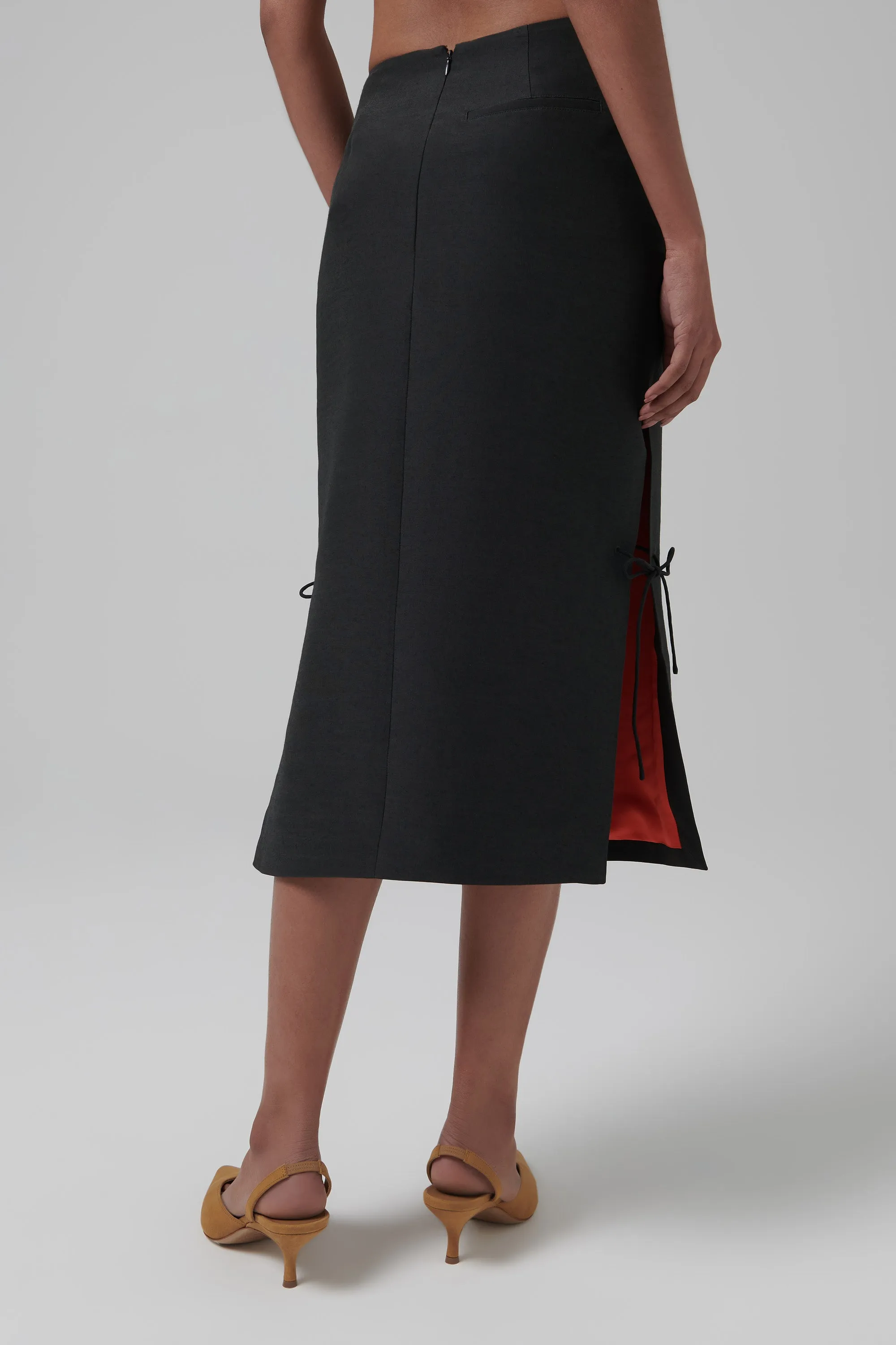 Grey Pin Skirt